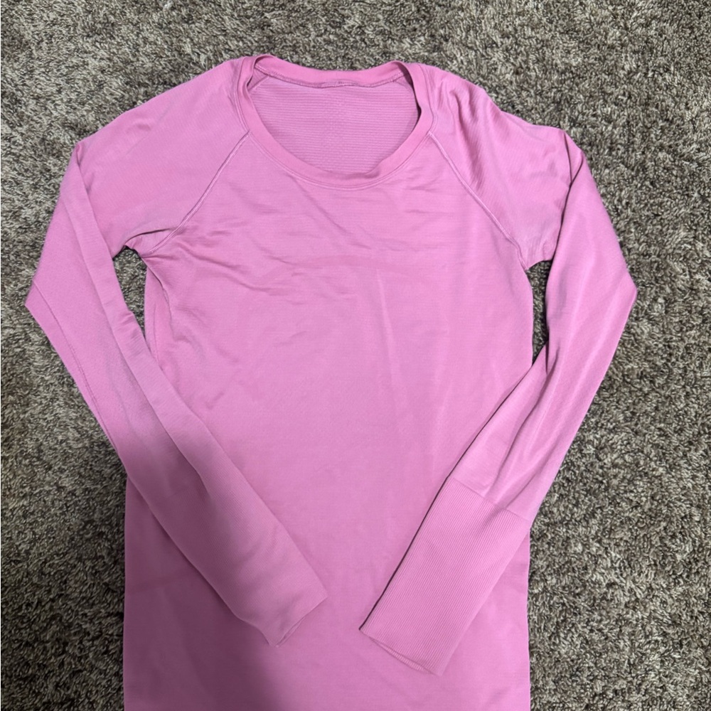 lululemon athletica Pink Long Sleeve Switly Tech
